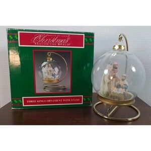 Vtg 1994 House‎ of Lloyd Three Kings Ornament & Stand Christmas Around The World